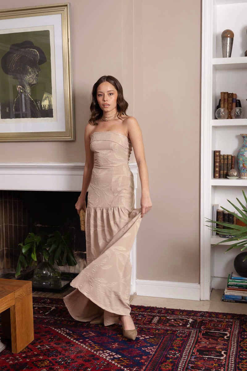 Vestido Catherina Taupé