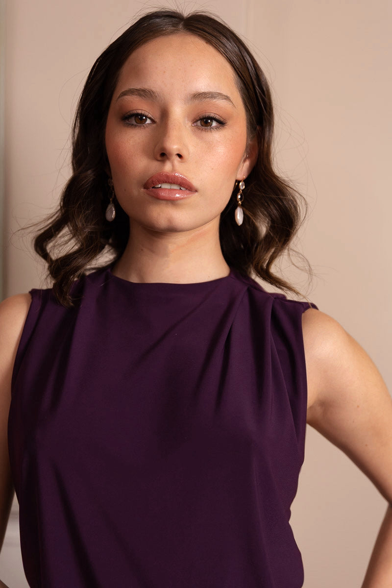 Vestido Fiesta Margarette Morado