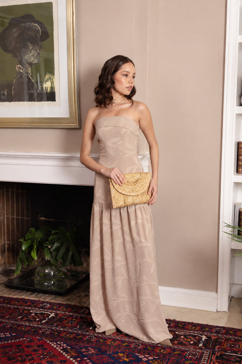 Vestido Catherina Taupé