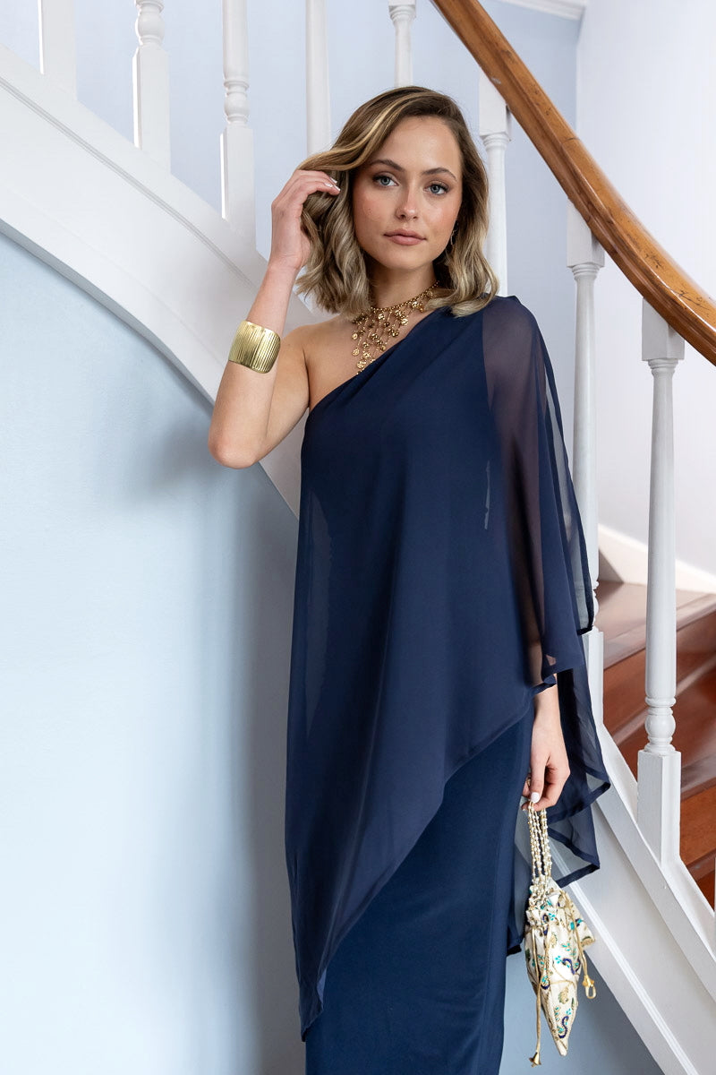 Vestido Fiesta Amarantta Azul