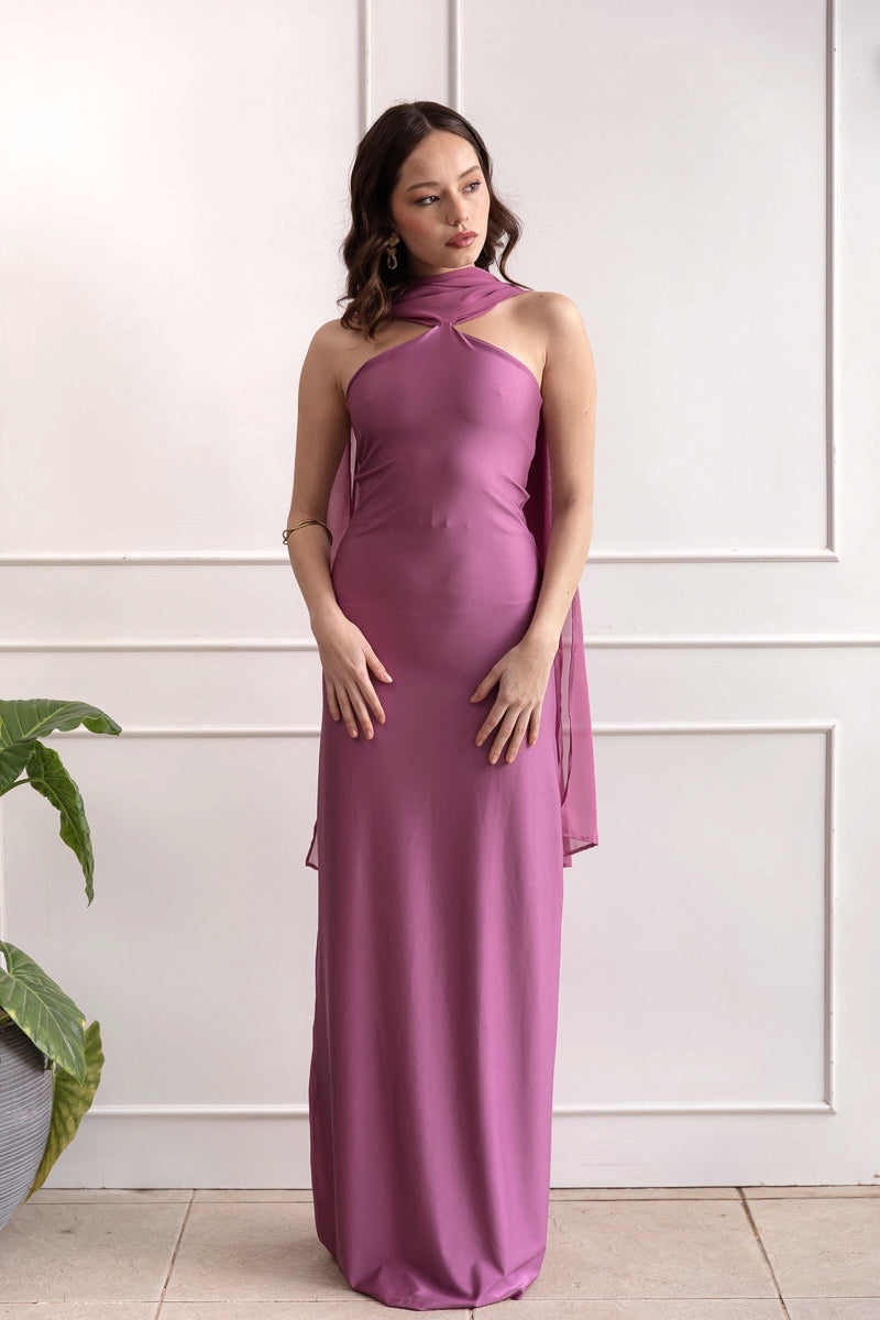 Vestido Fiesta Jazmín Rosado