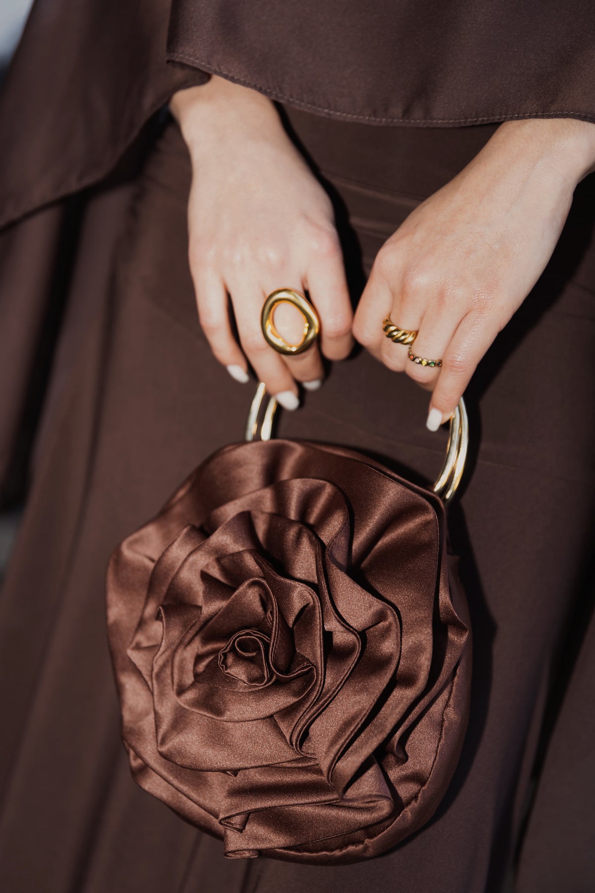 Cartera Blossom Mocca