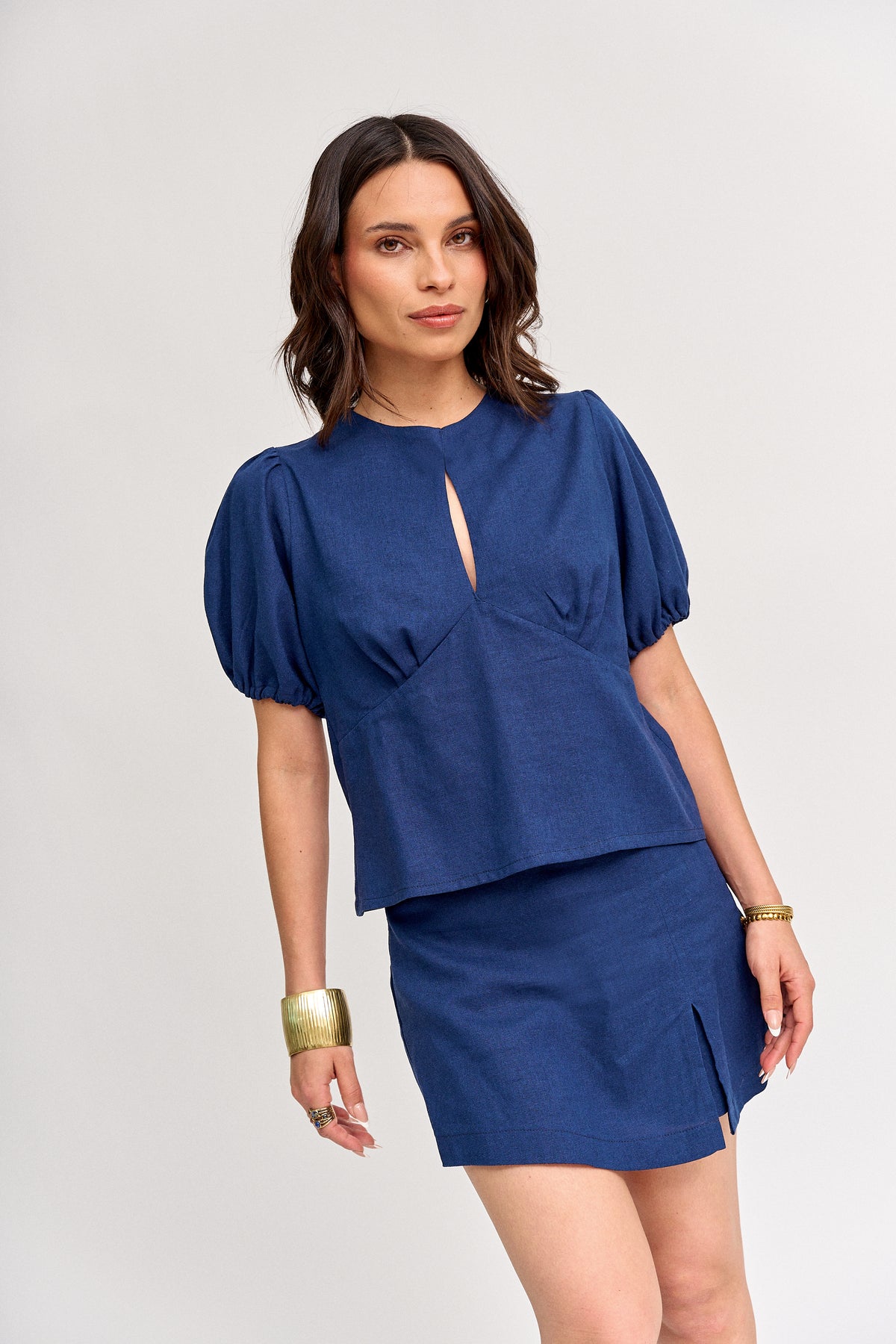 Falda Short Azuki Azul