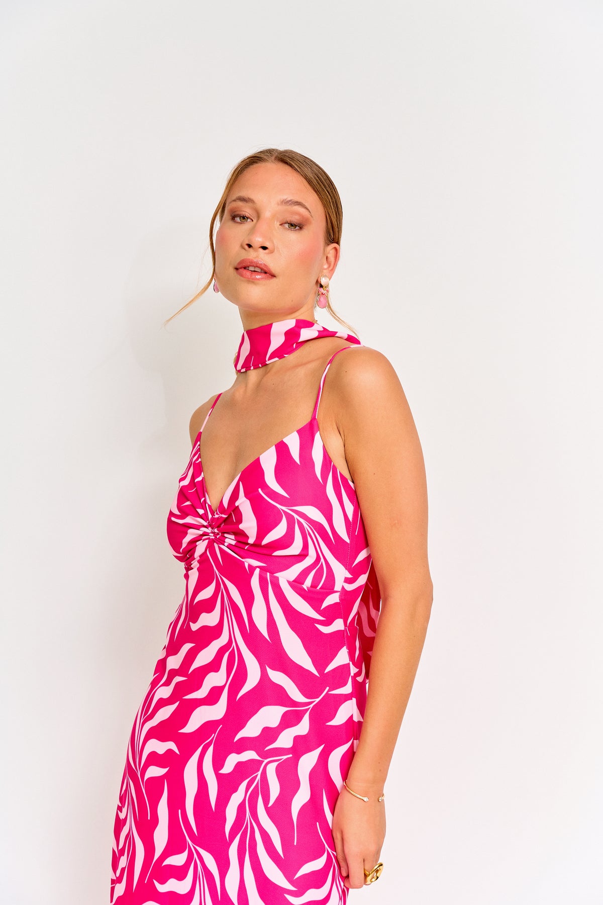 Vestido Fiesta Alba Fucsia