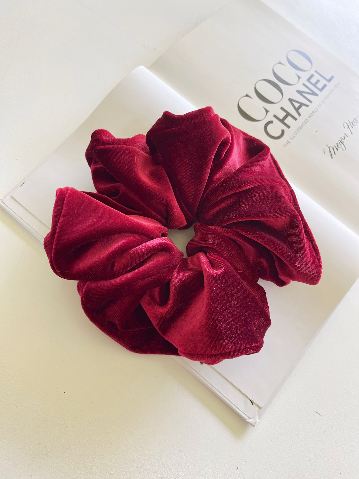 Accesorio Colet Terciopelo burdeo