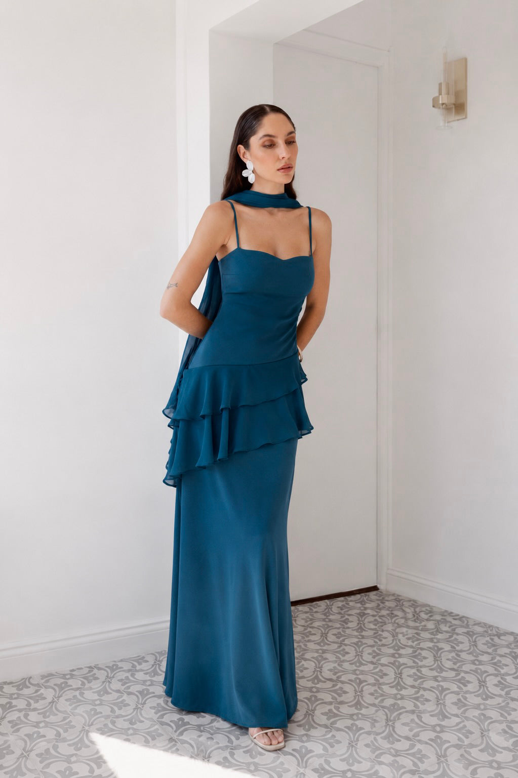 Vestido Caetana Petróleo