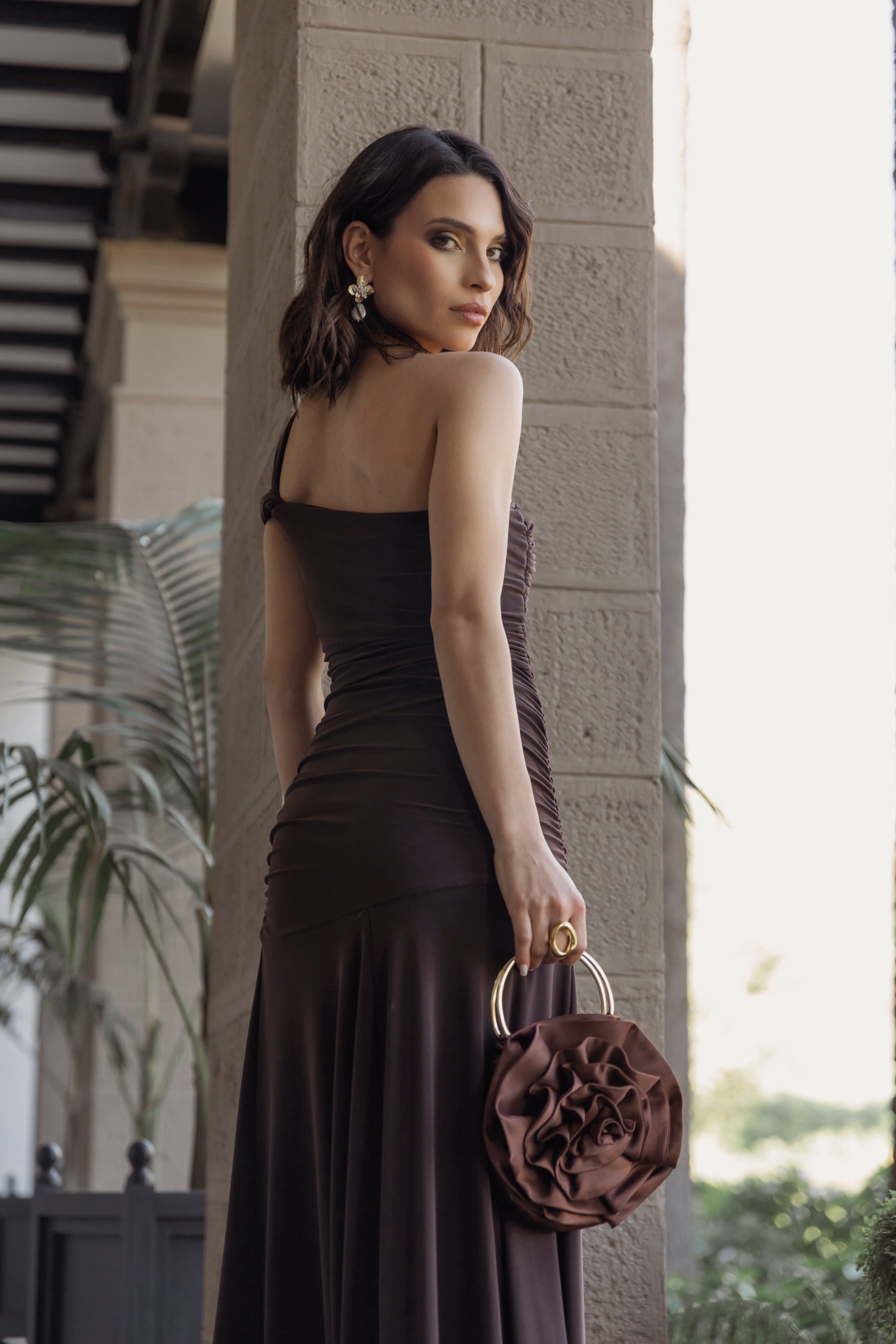 Cartera Blossom Mocca