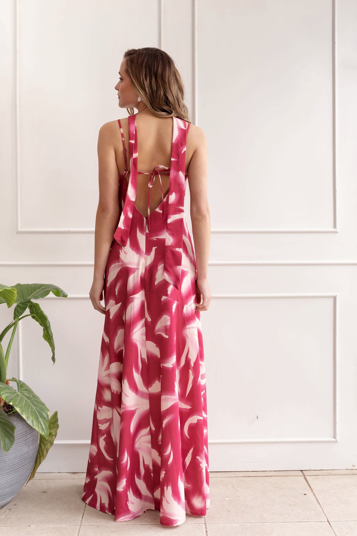 Vestido Fiesta Prim Rosado Print - Edición Limitada