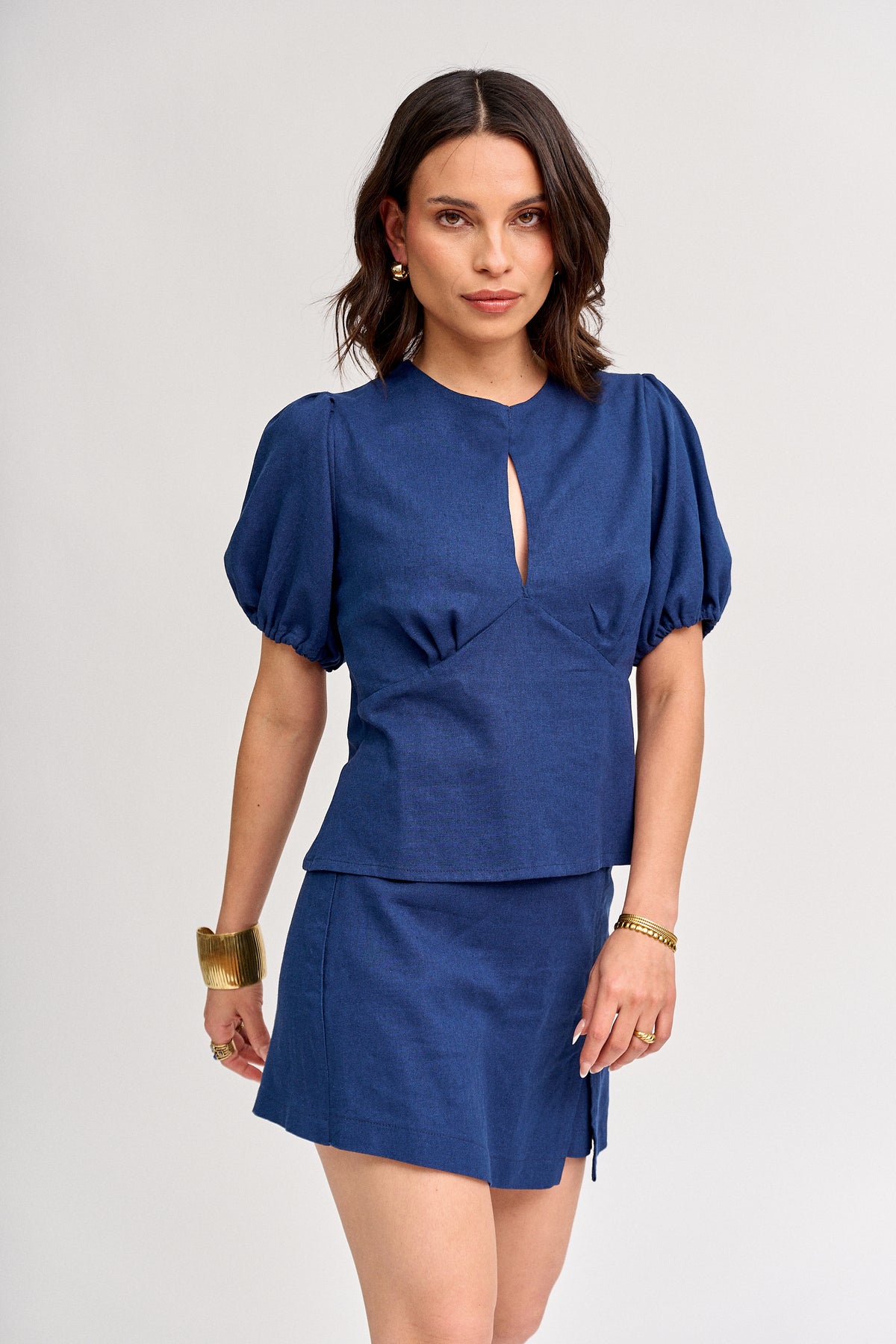 Falda Short Azuki Azul