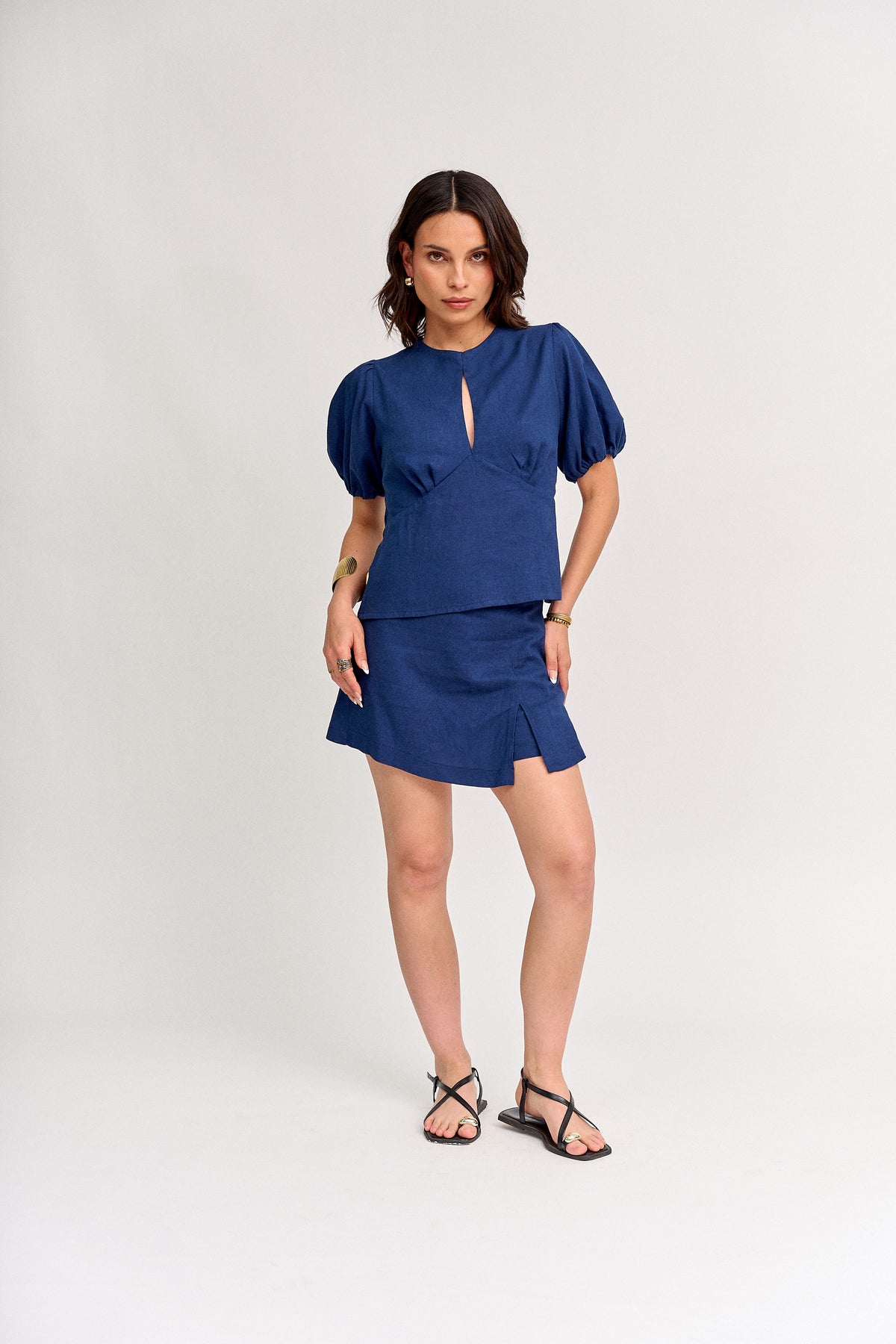 Falda Short Azuki Azul