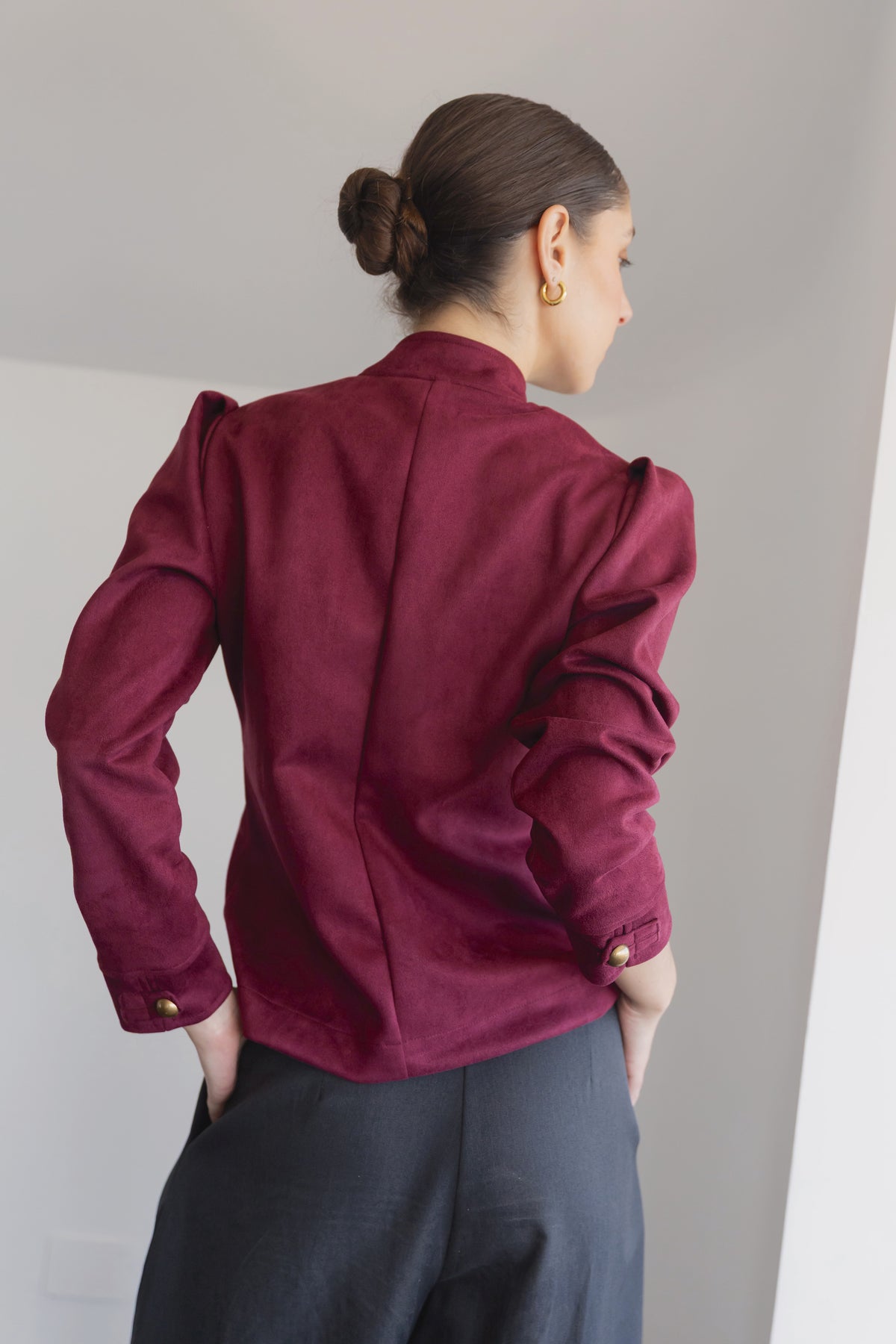 Chaqueta Akane Cherry Burdeo