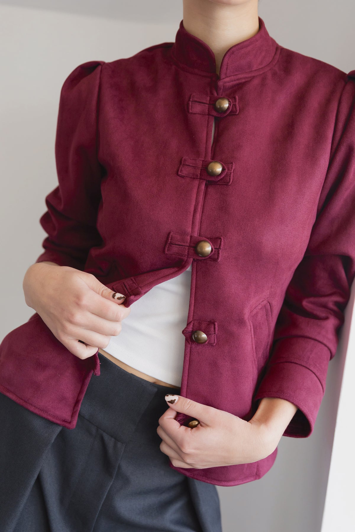 Chaqueta Akane Cherry Burdeo
