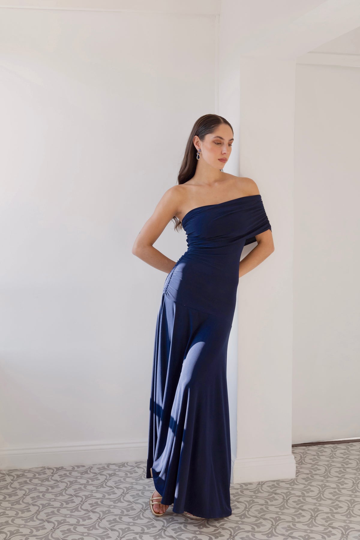 Vestido Fiesta Caroline Azul