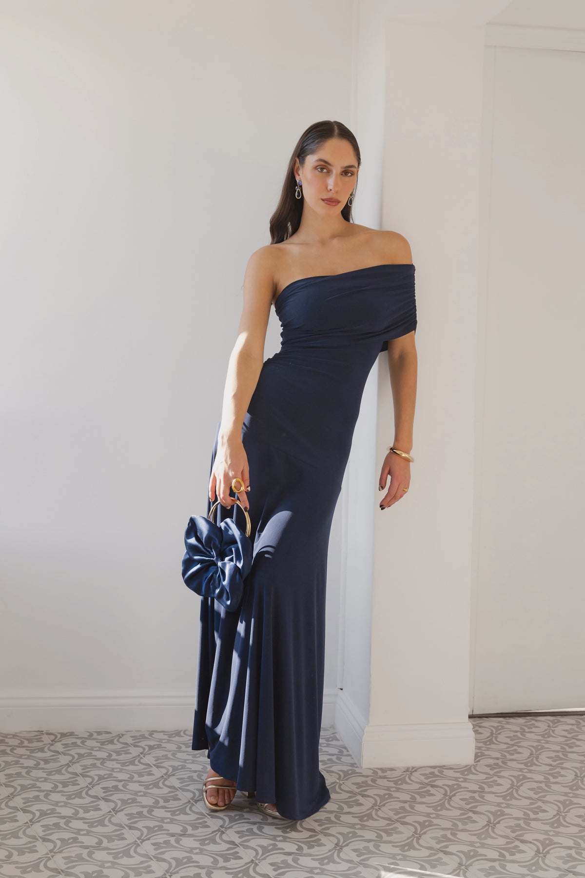 Vestido Fiesta Caroline Azul