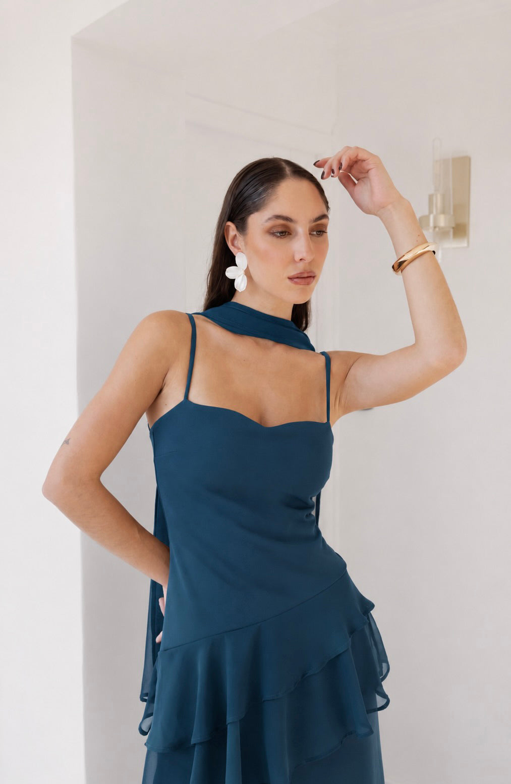 Vestido Caetana Petróleo