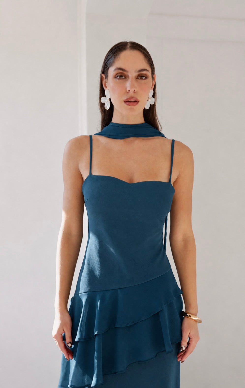 Vestido Caetana Petróleo