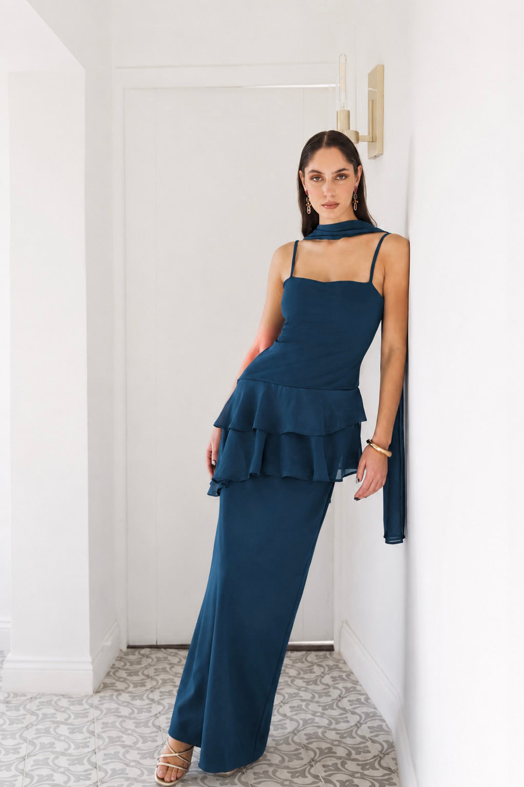Vestido Caetana Petróleo