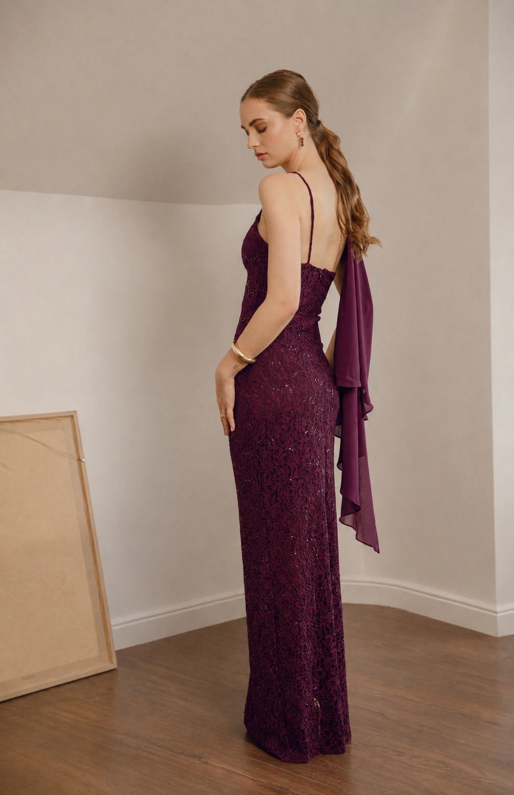 Vestido Fiesta Gemma Morado