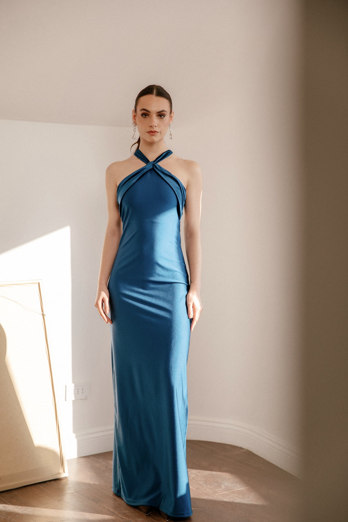 Vestido Fiesta Faustina Petróleo