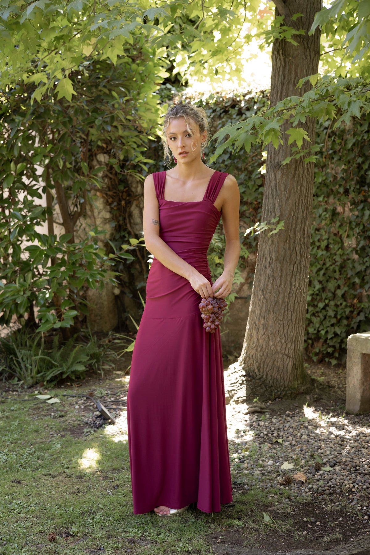 Vestido Fiesta Claudette Frambuesa