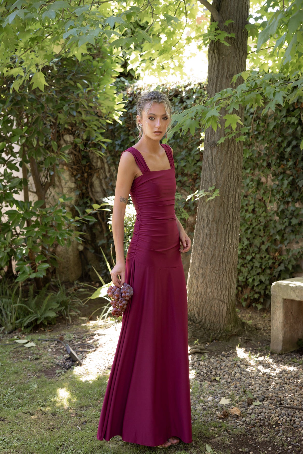 Vestido Fiesta Claudette Frambuesa